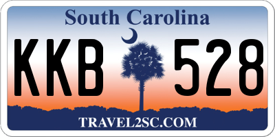SC license plate KKB528