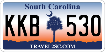SC license plate KKB530