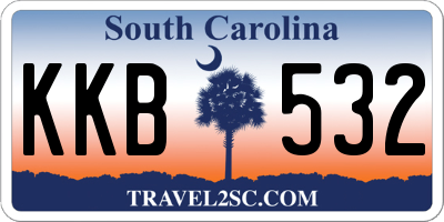 SC license plate KKB532