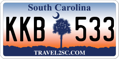 SC license plate KKB533
