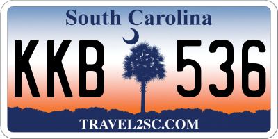 SC license plate KKB536