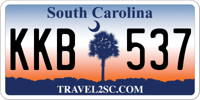 SC license plate KKB537