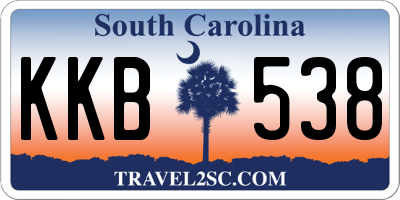 SC license plate KKB538