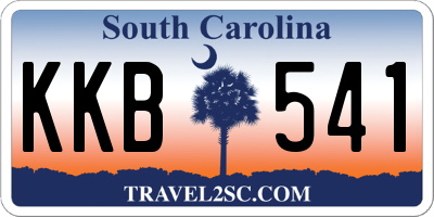 SC license plate KKB541