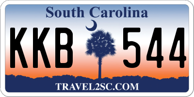 SC license plate KKB544