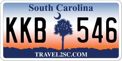 SC license plate KKB546