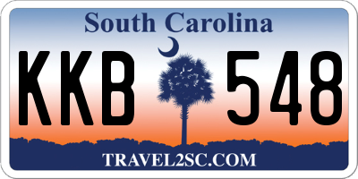 SC license plate KKB548