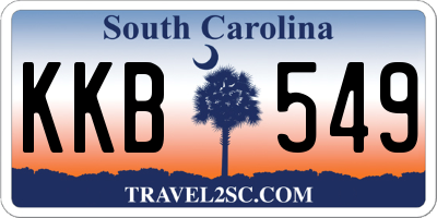 SC license plate KKB549