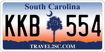 SC license plate KKB554