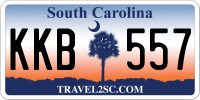 SC license plate KKB557