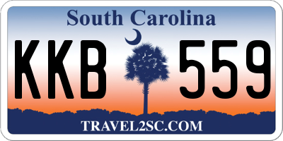 SC license plate KKB559