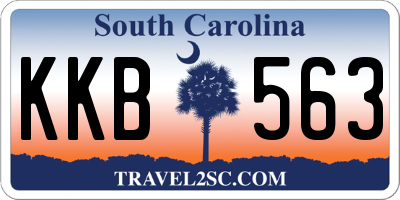 SC license plate KKB563