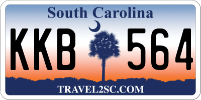 SC license plate KKB564