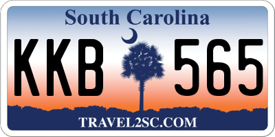 SC license plate KKB565