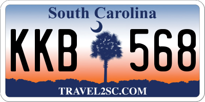 SC license plate KKB568