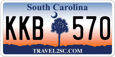 SC license plate KKB570