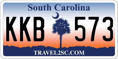 SC license plate KKB573