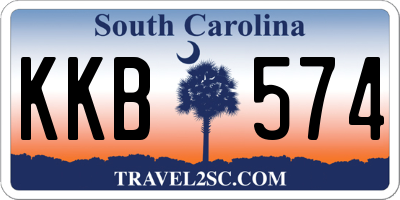 SC license plate KKB574
