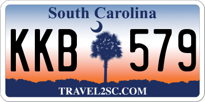 SC license plate KKB579