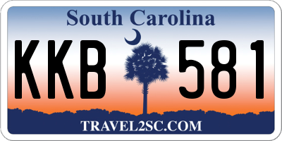 SC license plate KKB581