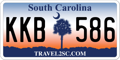 SC license plate KKB586