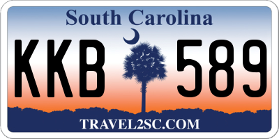SC license plate KKB589