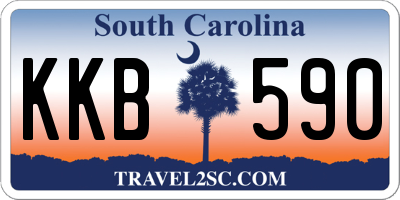 SC license plate KKB590