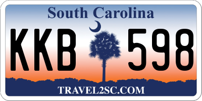 SC license plate KKB598