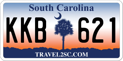 SC license plate KKB621