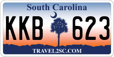 SC license plate KKB623