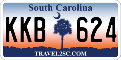 SC license plate KKB624