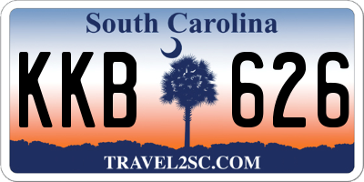 SC license plate KKB626