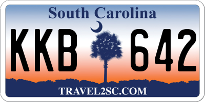 SC license plate KKB642