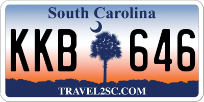 SC license plate KKB646