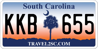 SC license plate KKB655