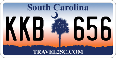 SC license plate KKB656