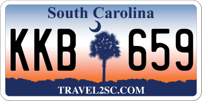 SC license plate KKB659