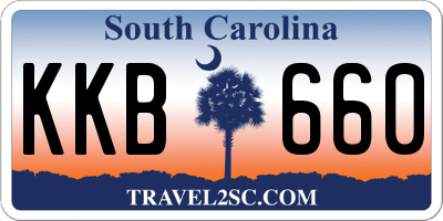 SC license plate KKB660