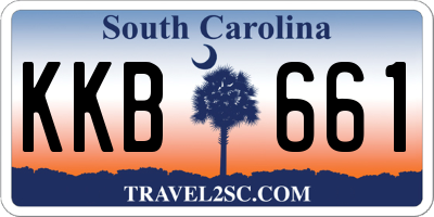 SC license plate KKB661