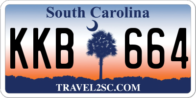 SC license plate KKB664