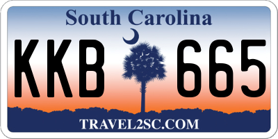 SC license plate KKB665