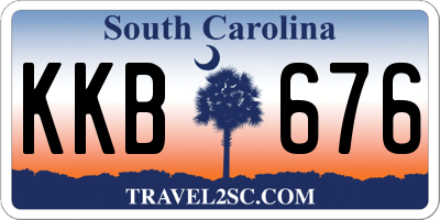 SC license plate KKB676