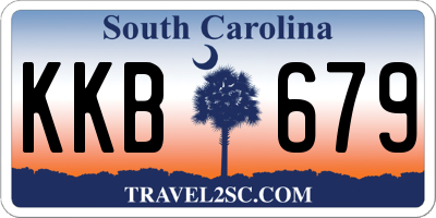 SC license plate KKB679