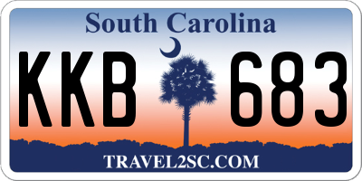 SC license plate KKB683