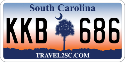SC license plate KKB686