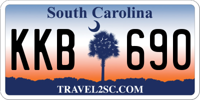SC license plate KKB690
