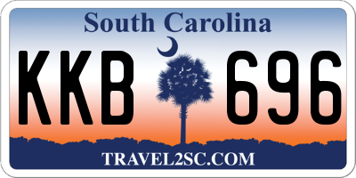 SC license plate KKB696