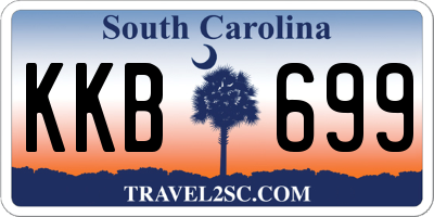 SC license plate KKB699