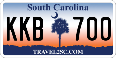 SC license plate KKB700