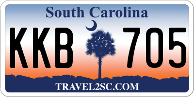 SC license plate KKB705